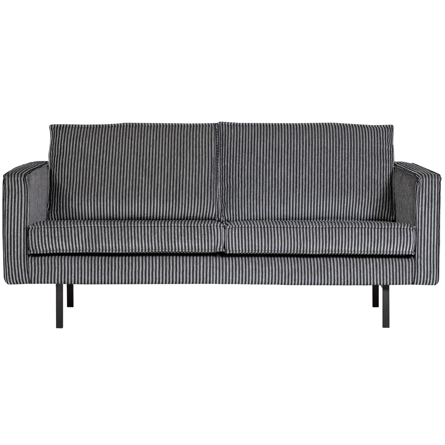 Sofa RODEO, 2,5 vietos, audinys, Stripe Black/Grey