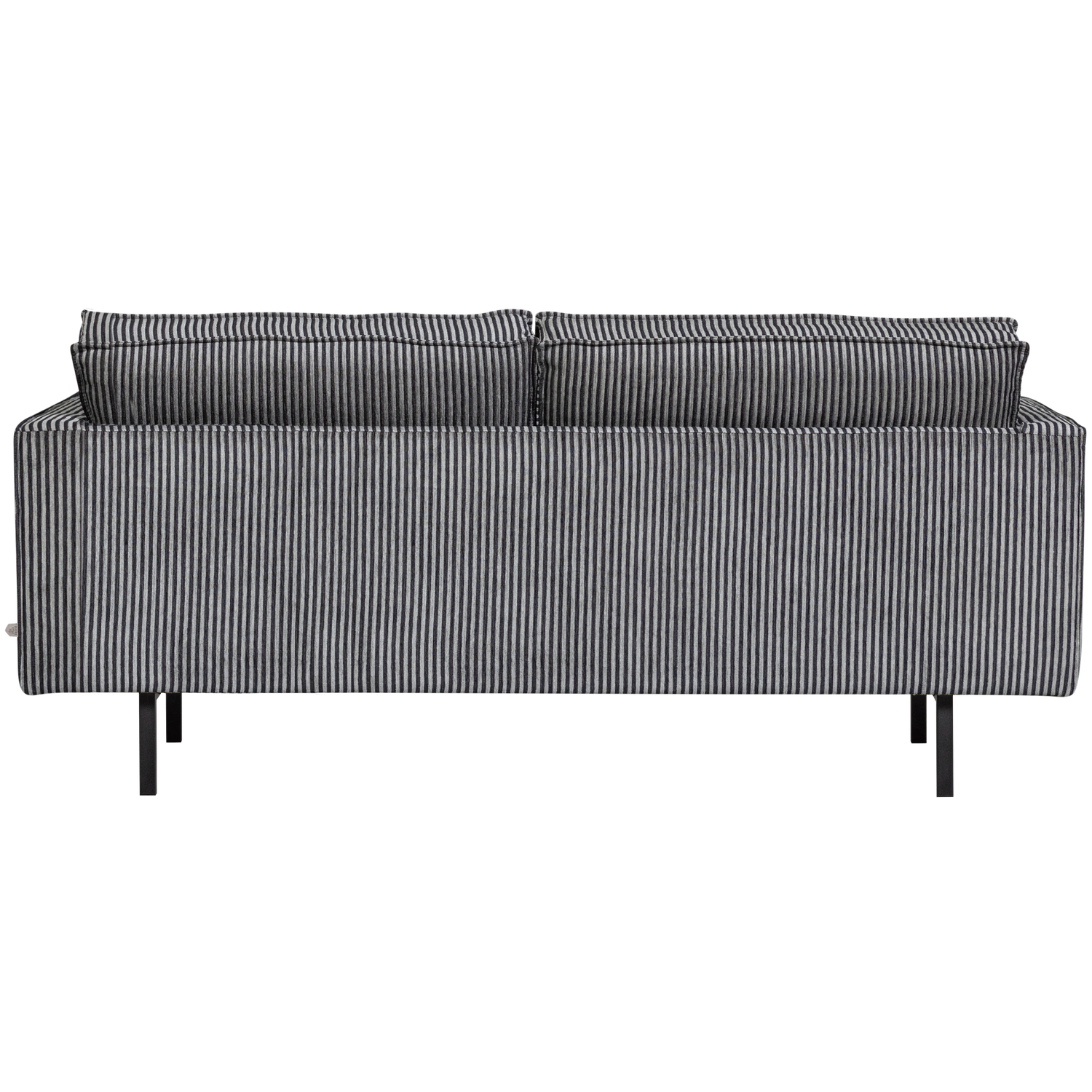 Sofa RODEO, 2,5 vietos, audinys, Stripe Black/Grey
