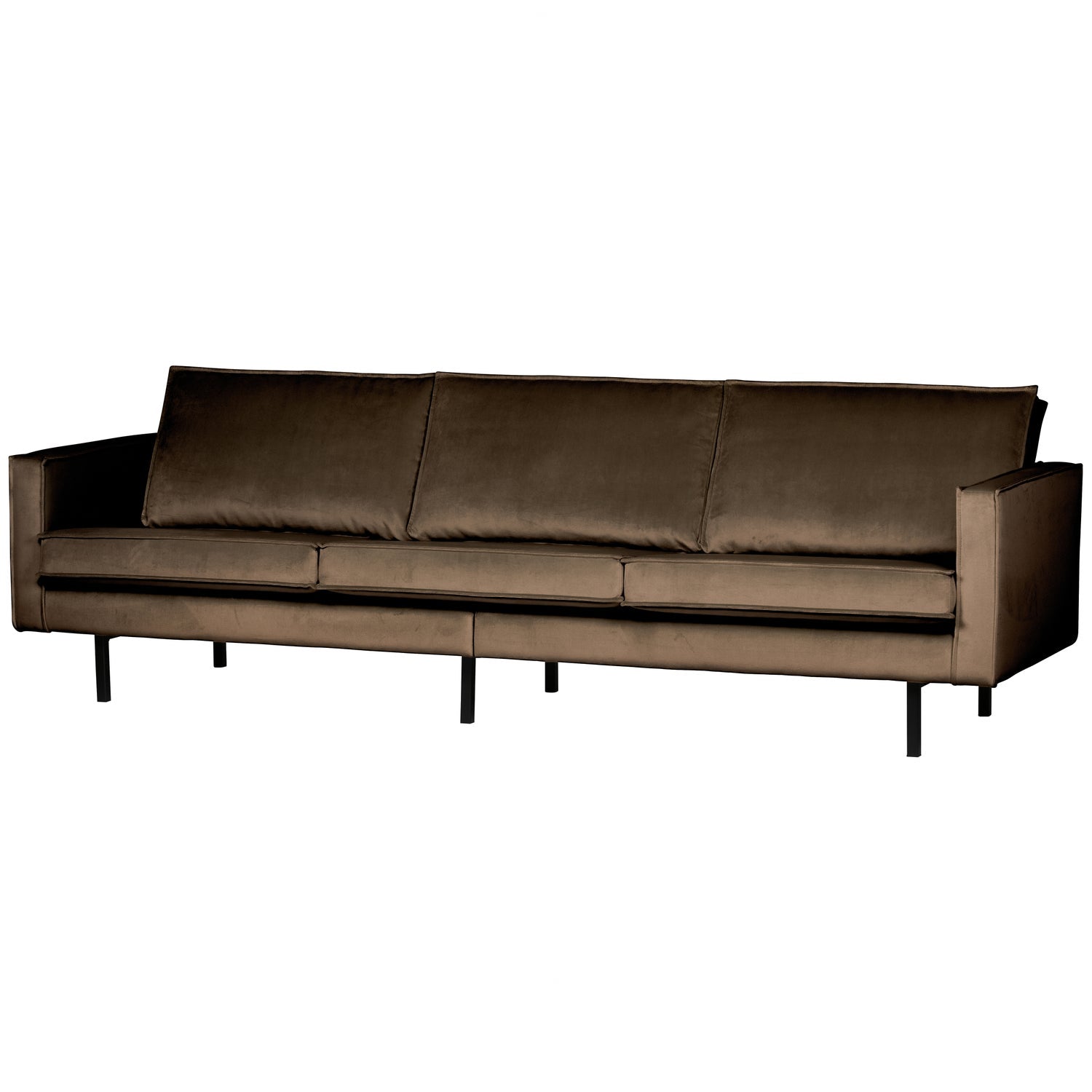 Sofa RODEO, 3 vietos, veliūro audinys, Taupe spalva