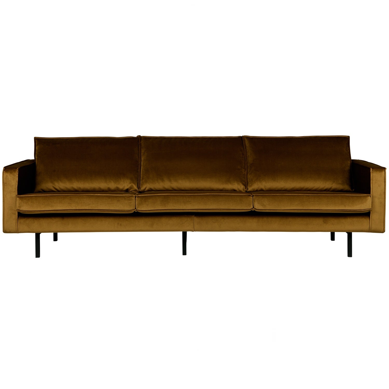 Sofa RODEO, 3 vietos, veliūro audinys, medaus spalva