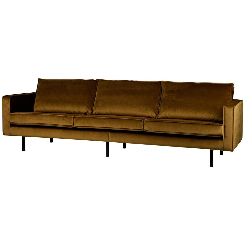 Sofa RODEO, 3-seater, velvet fabric, honey color