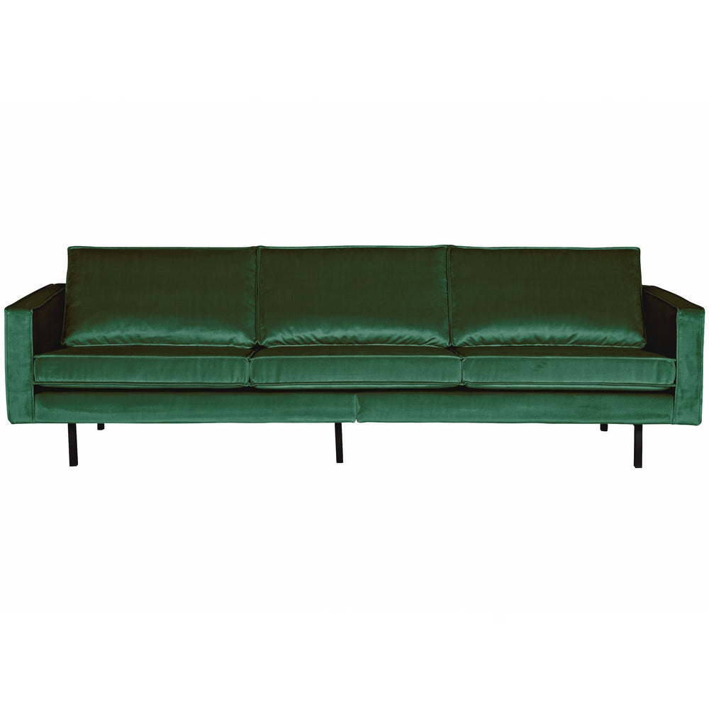 Sofa RODEO, 3 vietos, veliūro audinys, žalia
