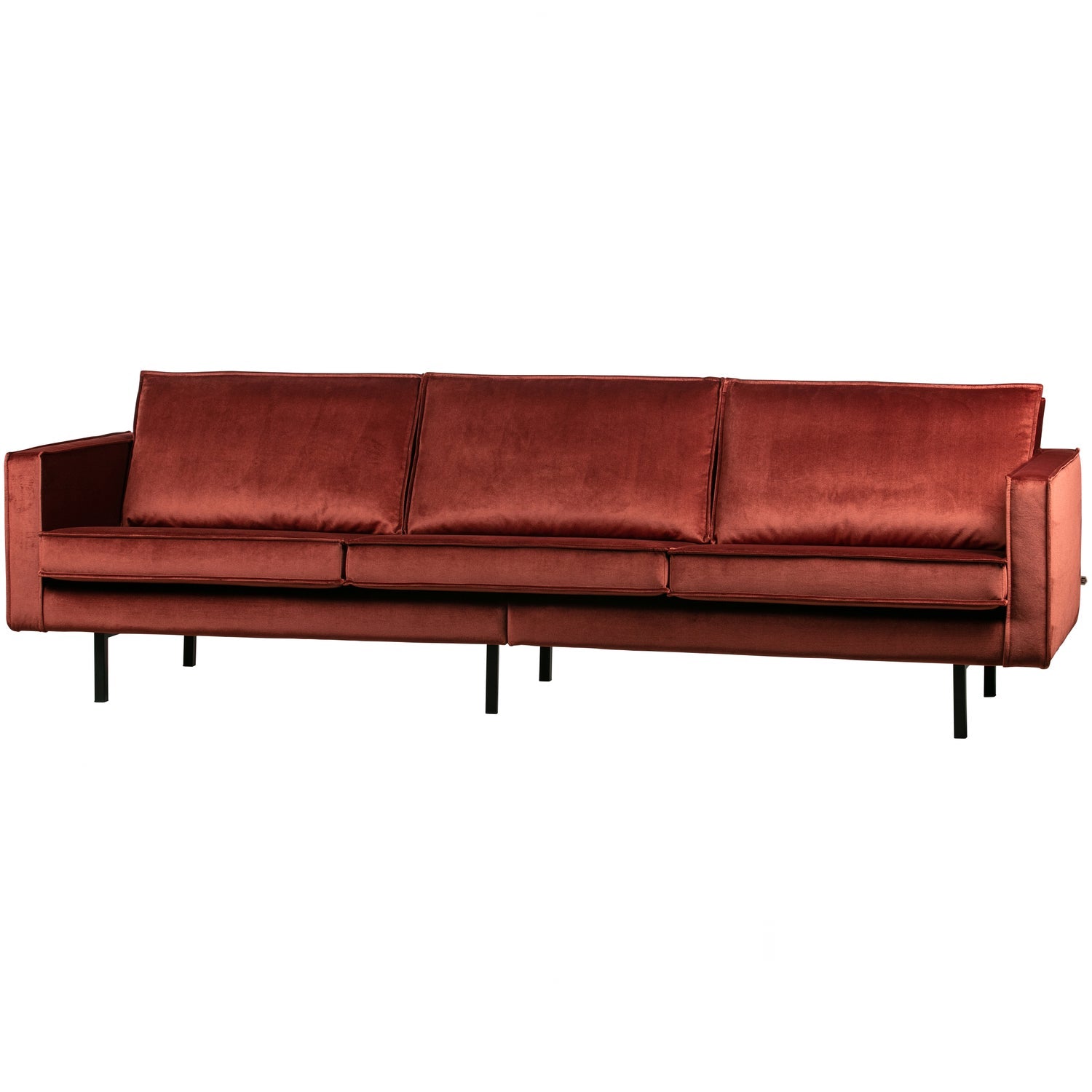 Sofa RODEO, 3 vietos, veliūro audinys, Chestnut spalva