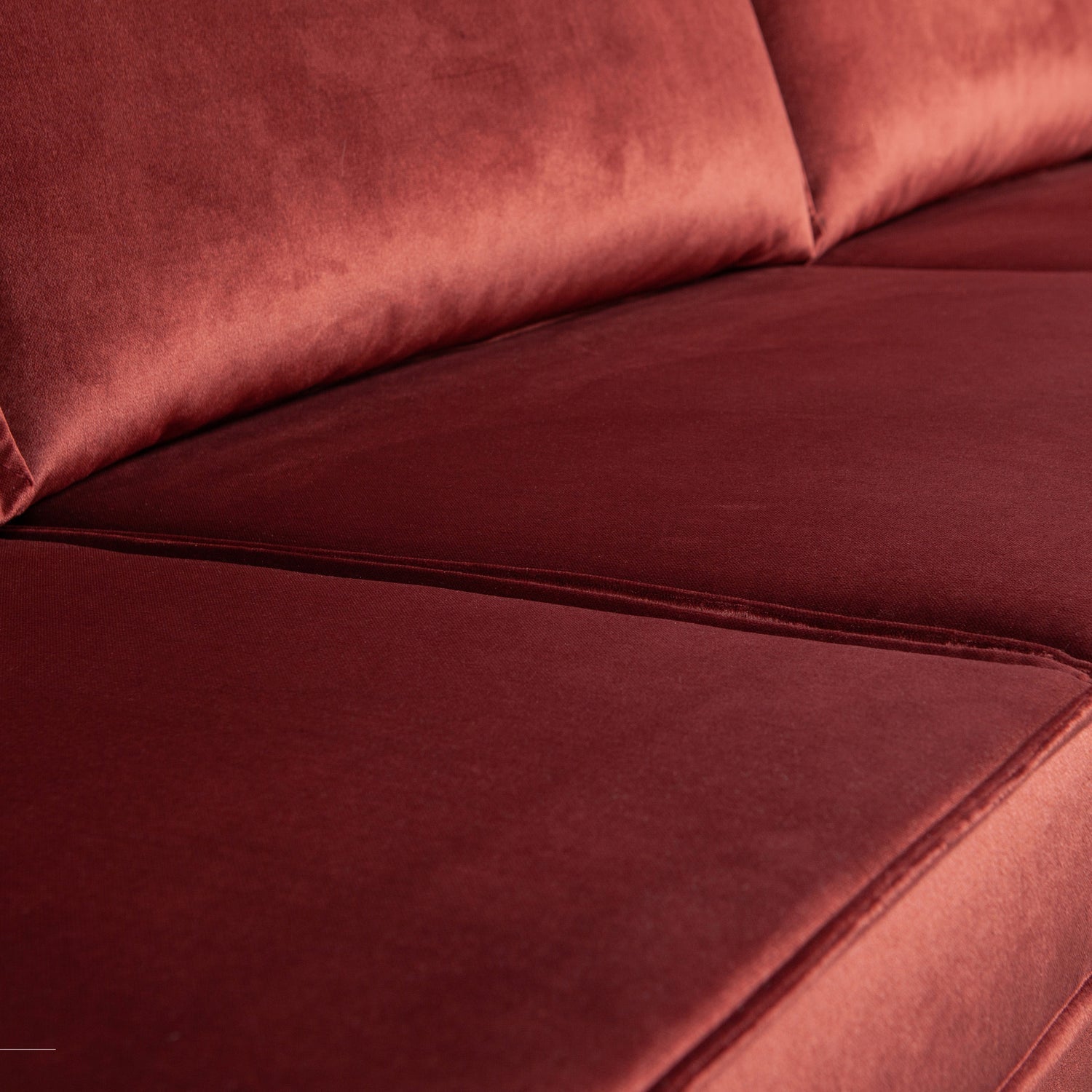 Sofa RODEO, 3 vietos, veliūro audinys, Chestnut spalva