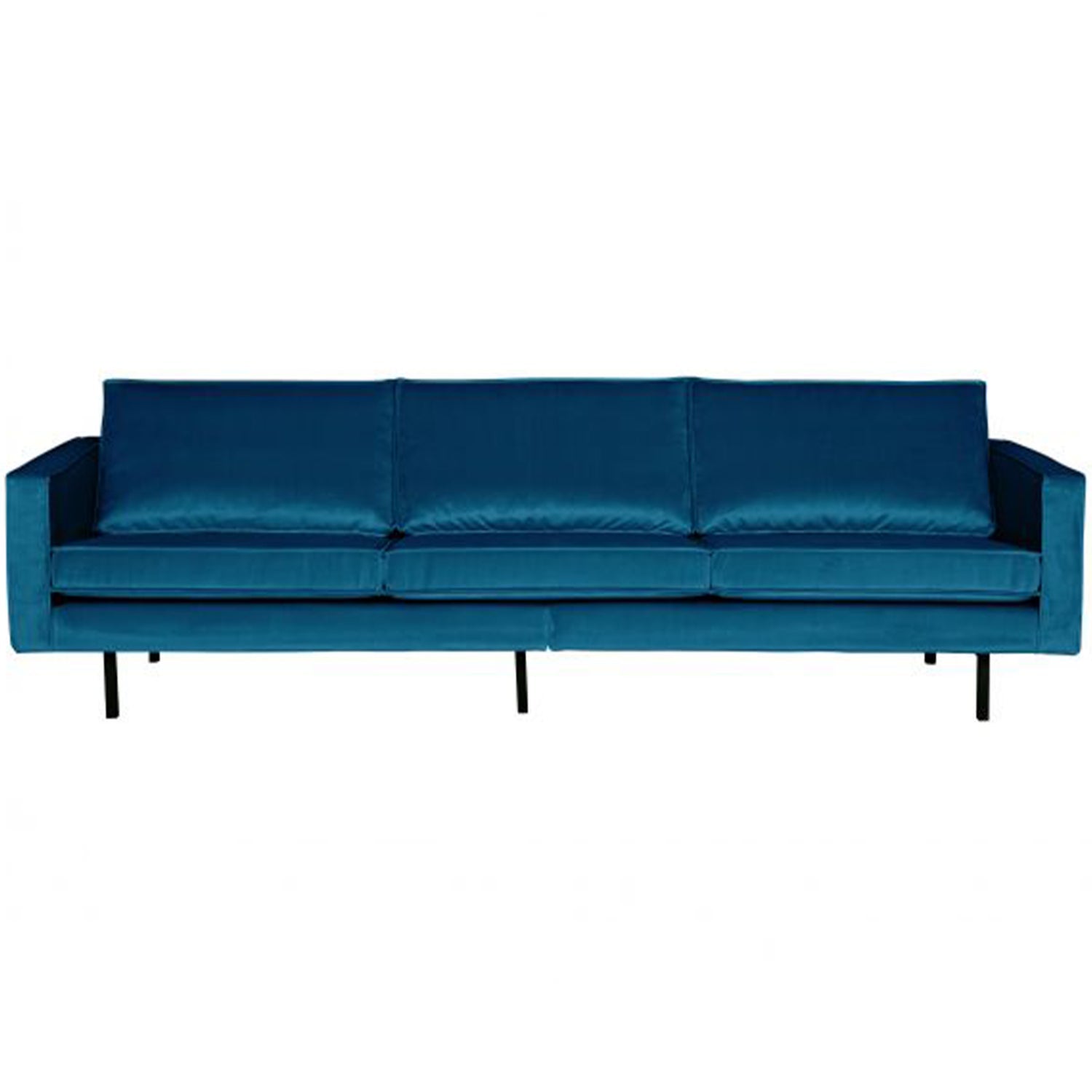 Sofa RODEO, 3 vietos, veliūro audinys, mėlyna spalva