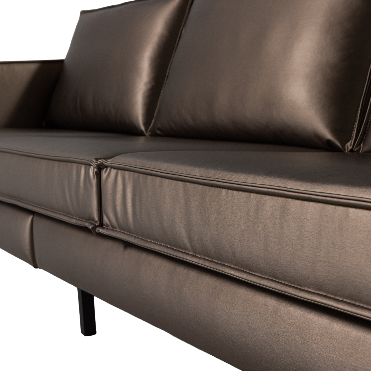 Sofa RODEO, 3 vietos, veliūro audinys, vario ruda spalva