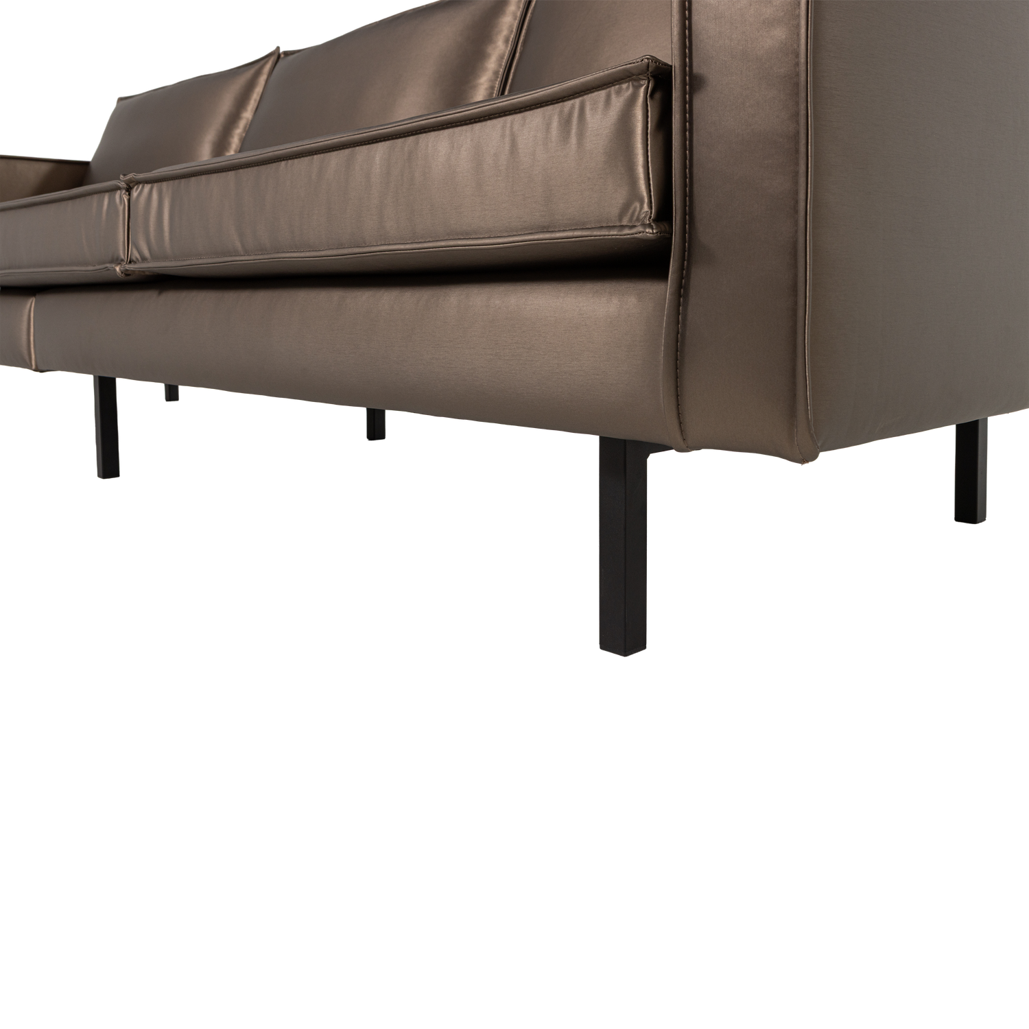 Sofa RODEO, 3 vietos, veliūro audinys, vario ruda spalva