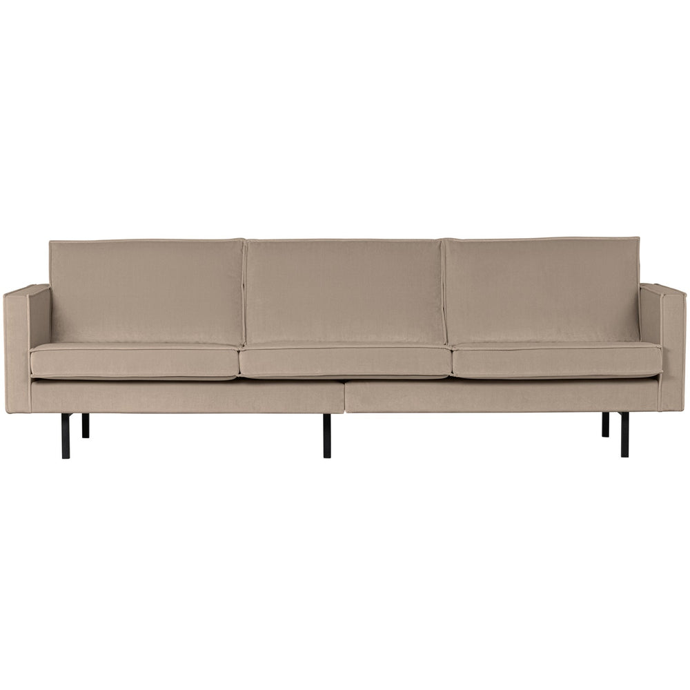 Sofa RODEO, 3 vietos, veliūro audinys, Khaki spalva