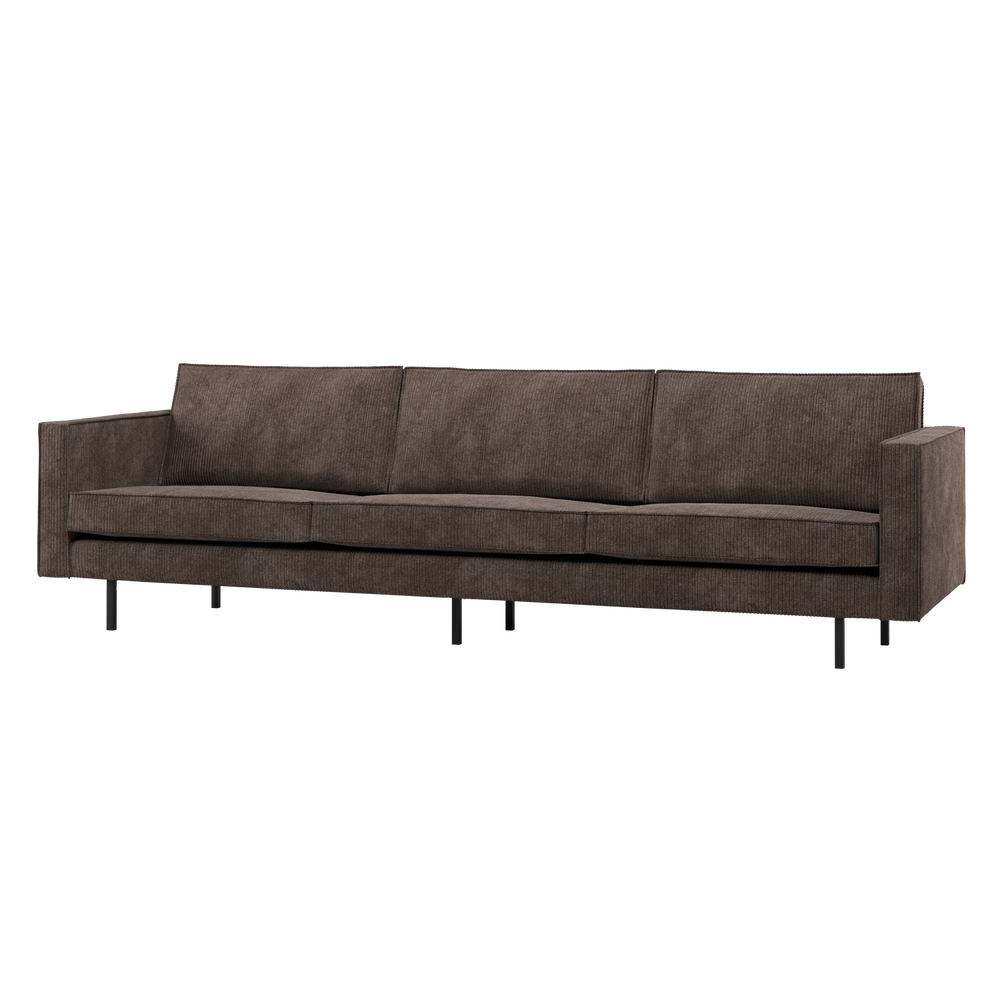 Sofa RODEO 3-vietė, reljefinės tekstūros, ruda