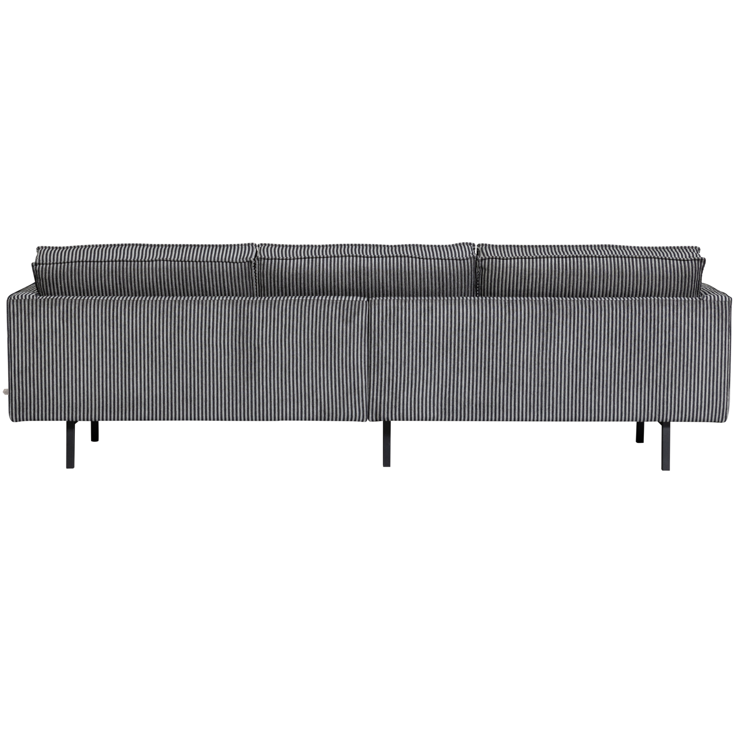 Dīvāns RODEO, 3 sēdvietas, audums, Stripe Black/Grey