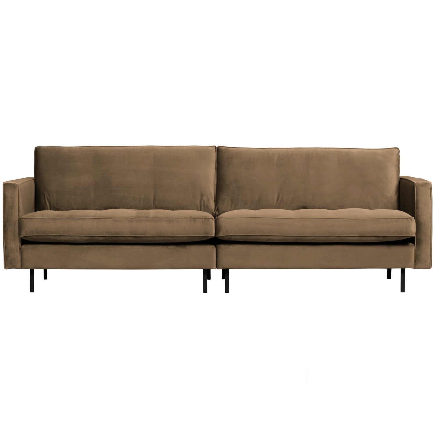 Klasikinė sofa RODEO, 3 vietos, veliūro audinys, Taupe spalva