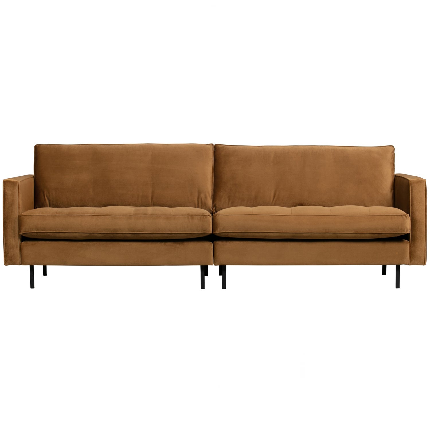 Klasikinė sofa RODEO, 3 vietos, veliūro audinys, medaus spalva