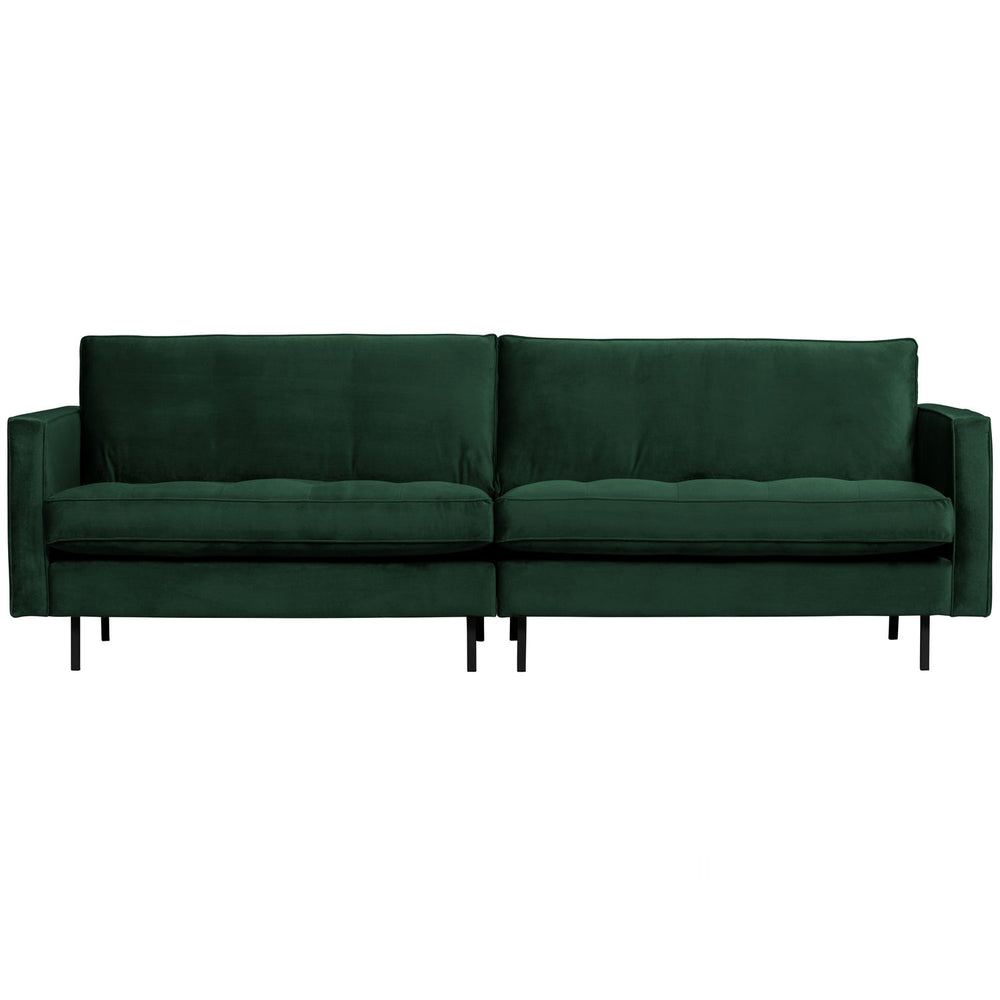 Klasikinė sofa RODEO, 3 vietos, veliūro audinys, žalia