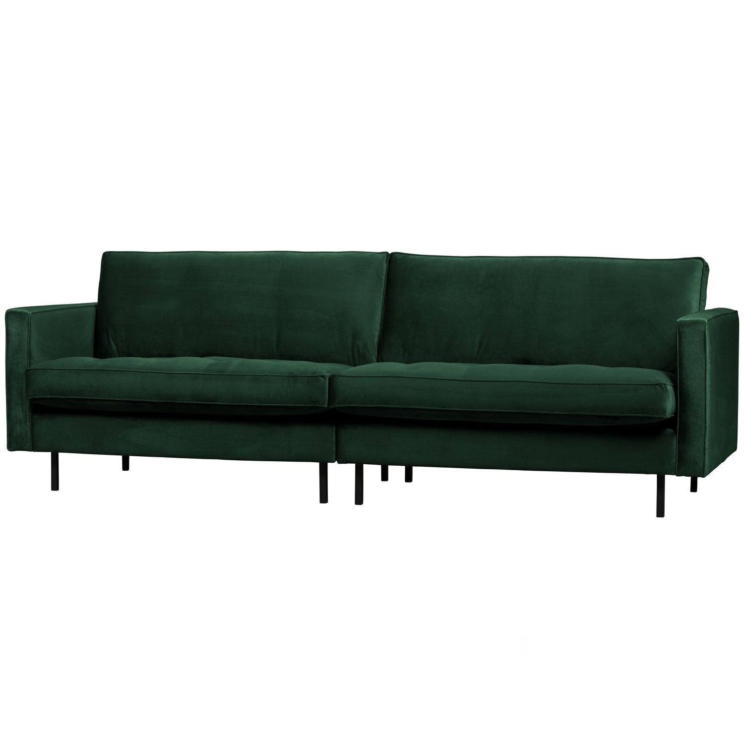Klasikinė sofa RODEO, 3 vietos, veliūro audinys, žalia