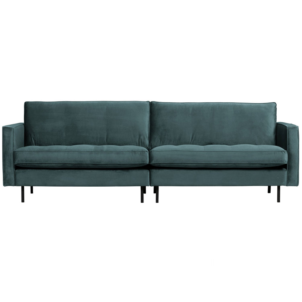 Klasikinė sofa RODEO, 3 vietos, veliūro audinys, Teal spalva