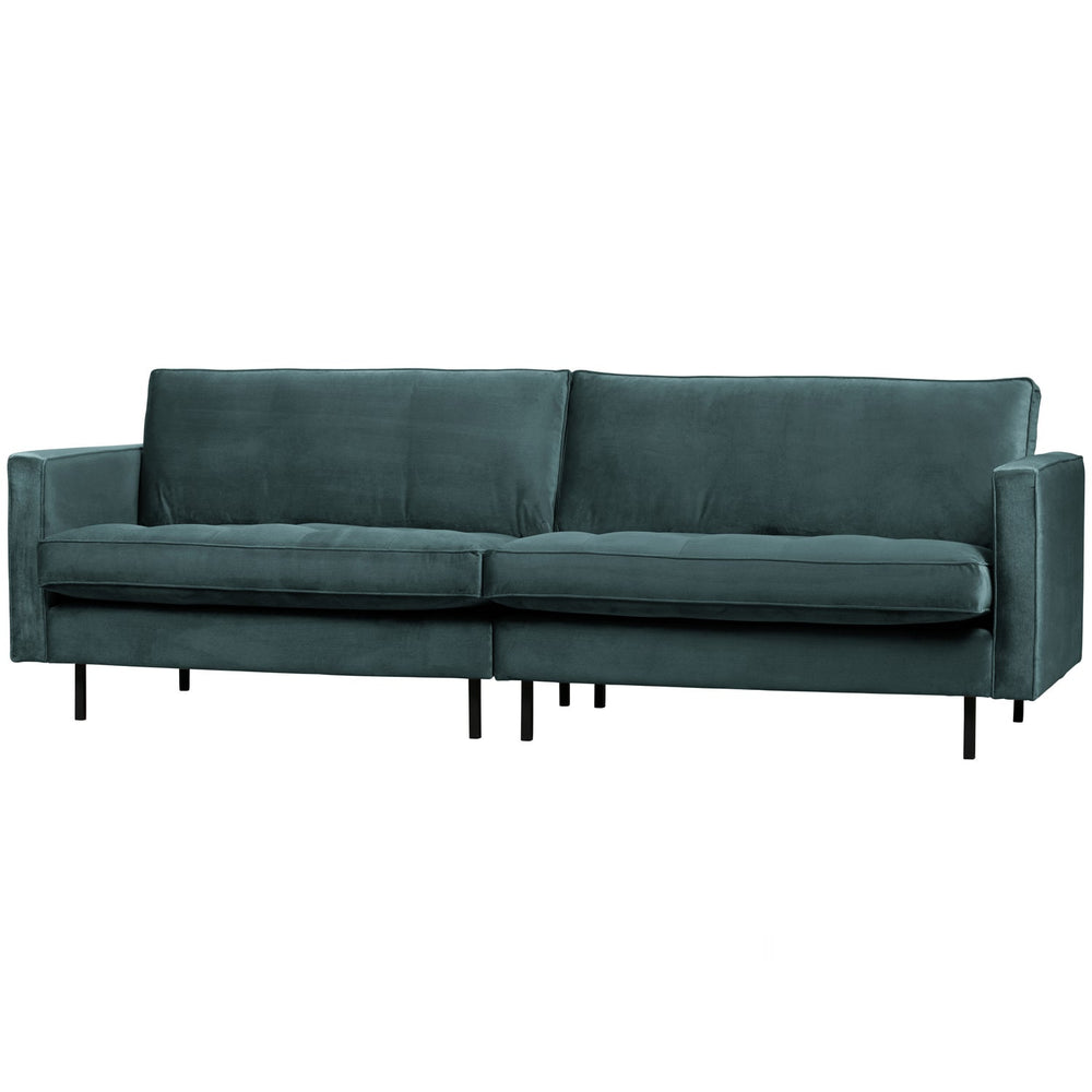 Klasikinė sofa RODEO, 3 vietos, veliūro audinys, Teal spalva