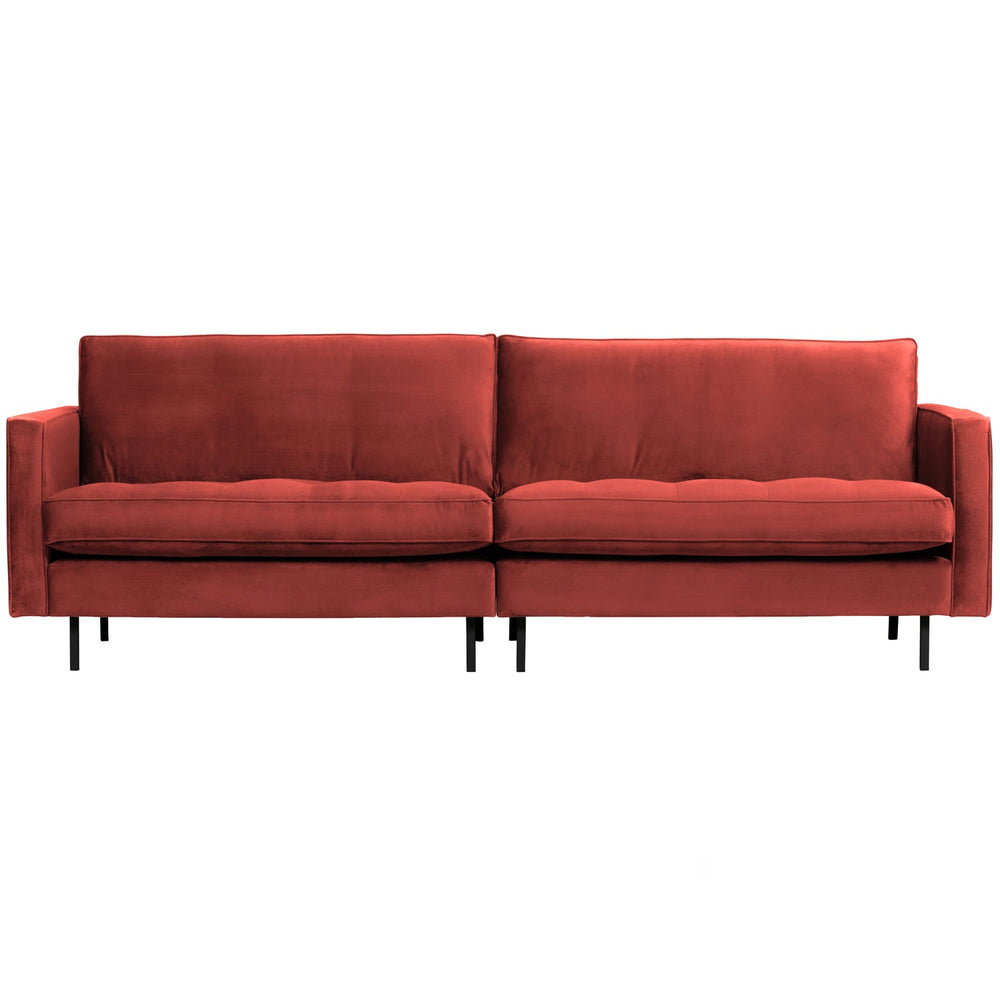 Klasikinė sofa RODEO, 3 vietos, veliūro audinys, Chestnut spalva