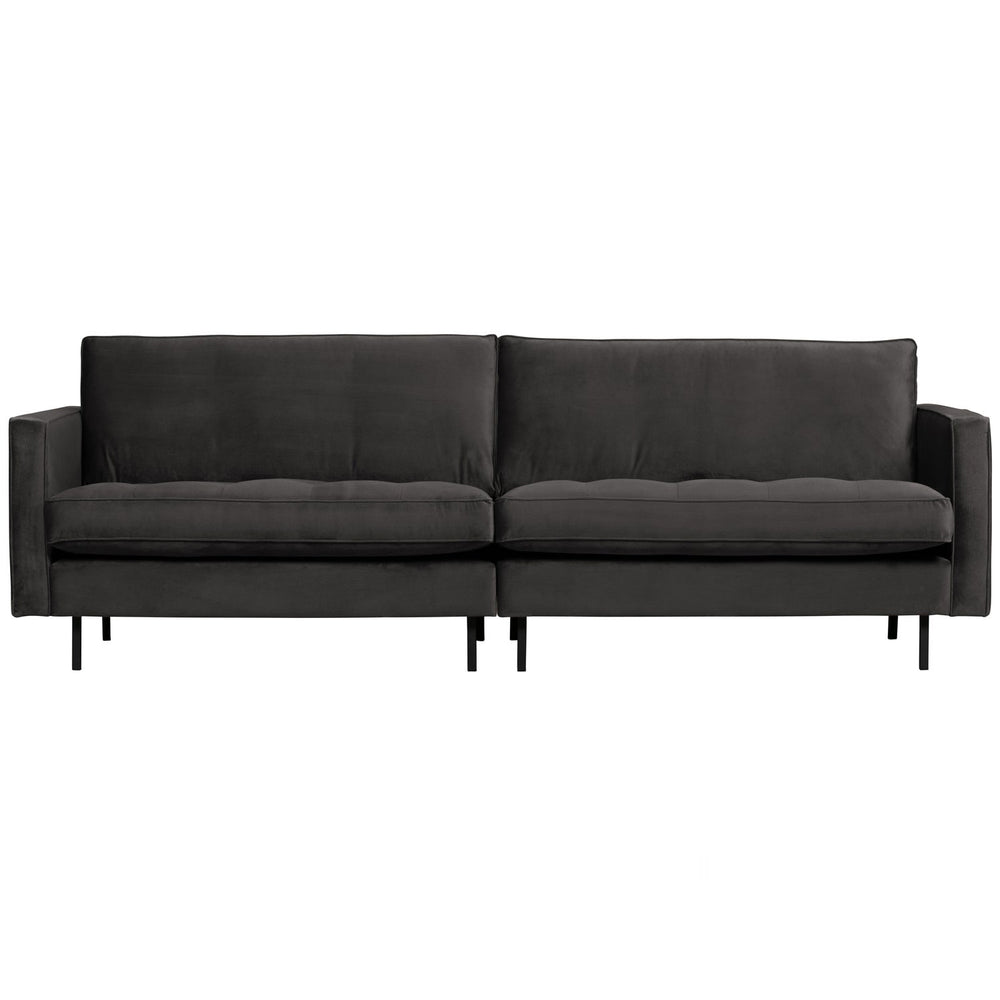 Klasikinė sofa RODEO, 3 vietos, veliūro audinys, antracito spalva