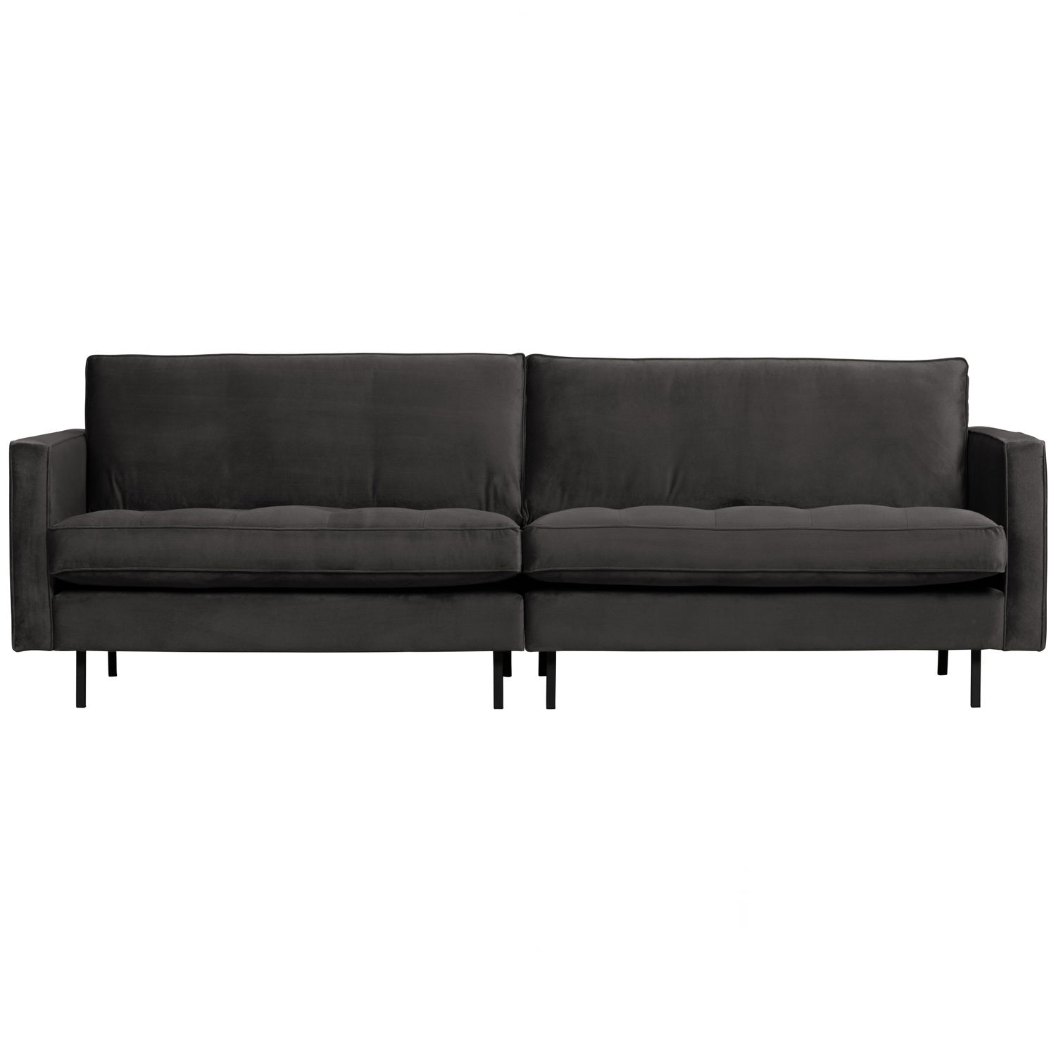Klasikinė sofa RODEO, 3 vietos, veliūro audinys, antracito spalva