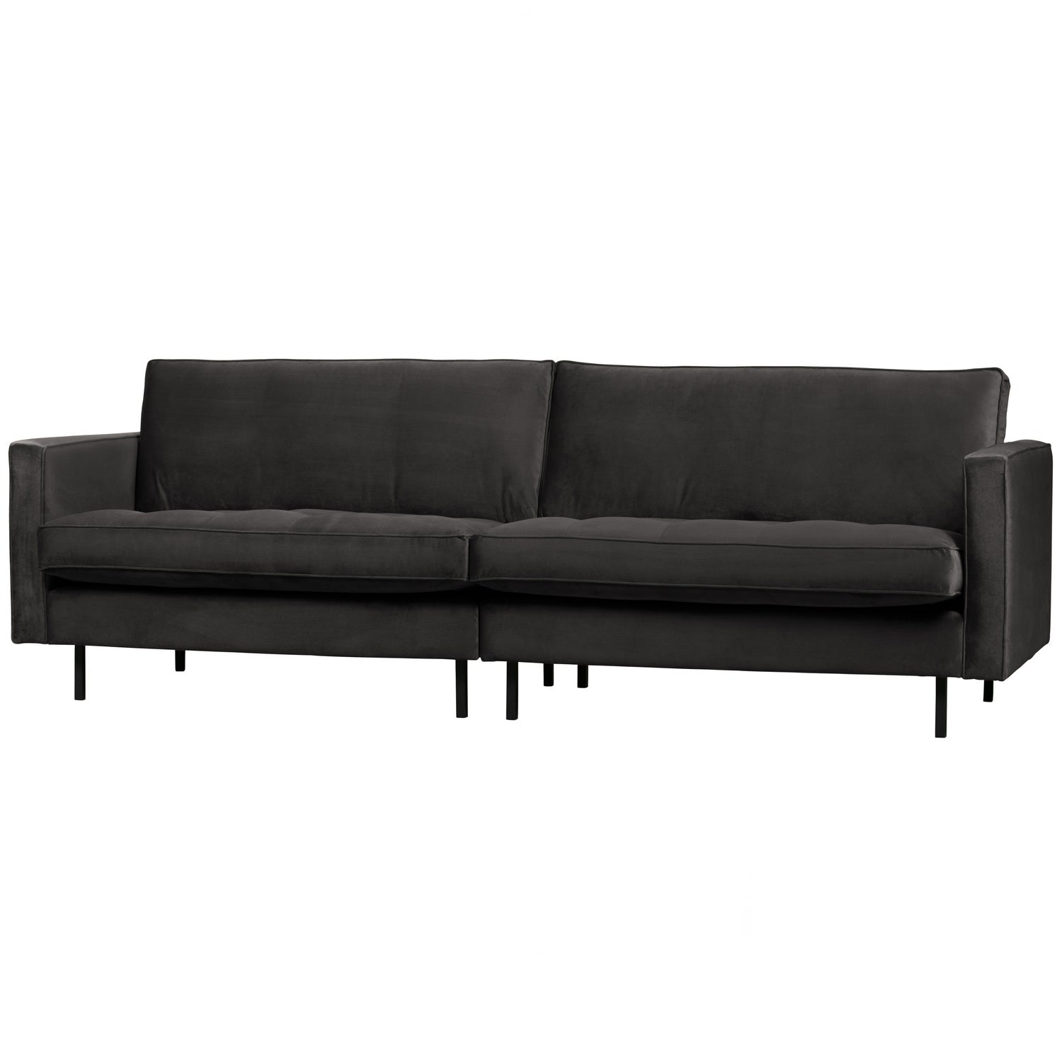 Klasikinė sofa RODEO, 3 vietos, veliūro audinys, antracito spalva
