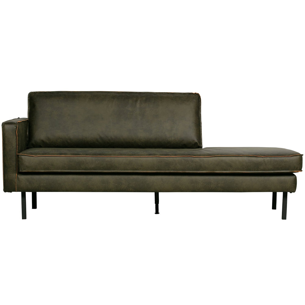 Sofa RODEO, left, eco-leather, khaki color