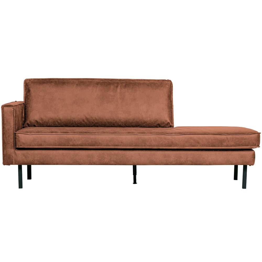 RODEO Daybed, left, eco-leather, cognac