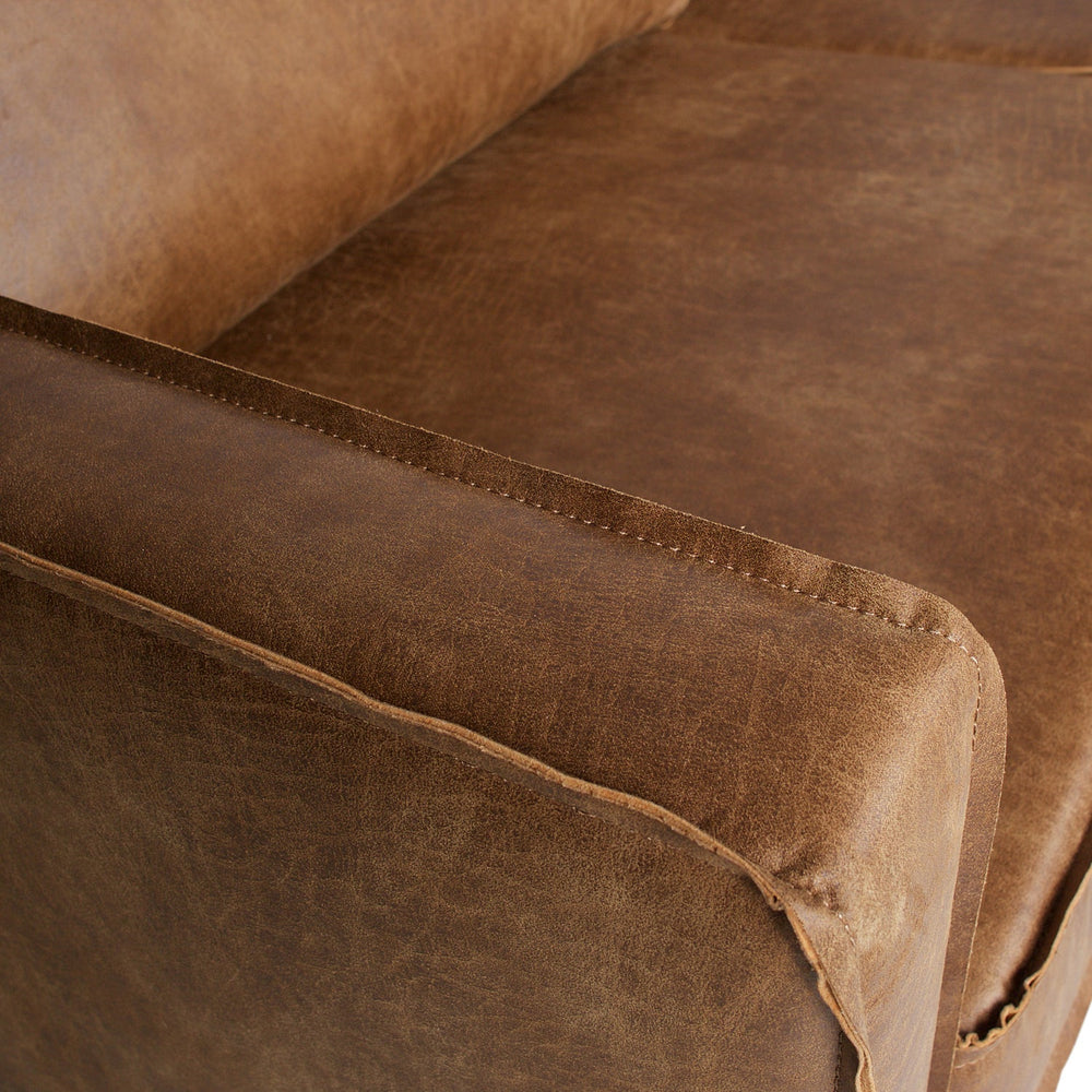 RODEO Daybed, left, eco-leather, cognac