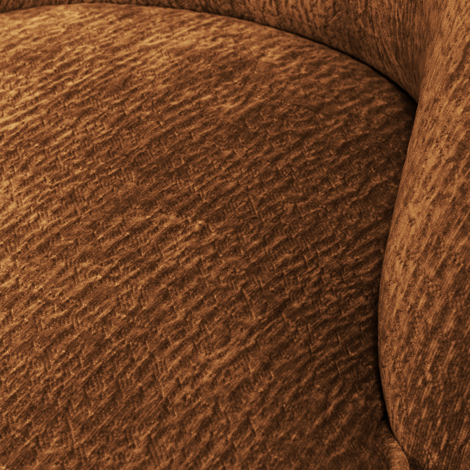 Fotelis VOGUE, 3D šenilas, rudos spalvos