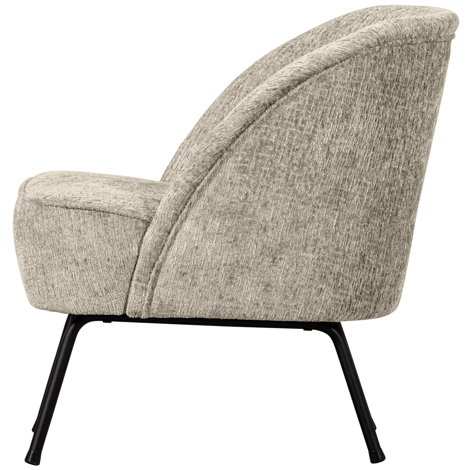Armchair VOGUE, structured velvet, wheat