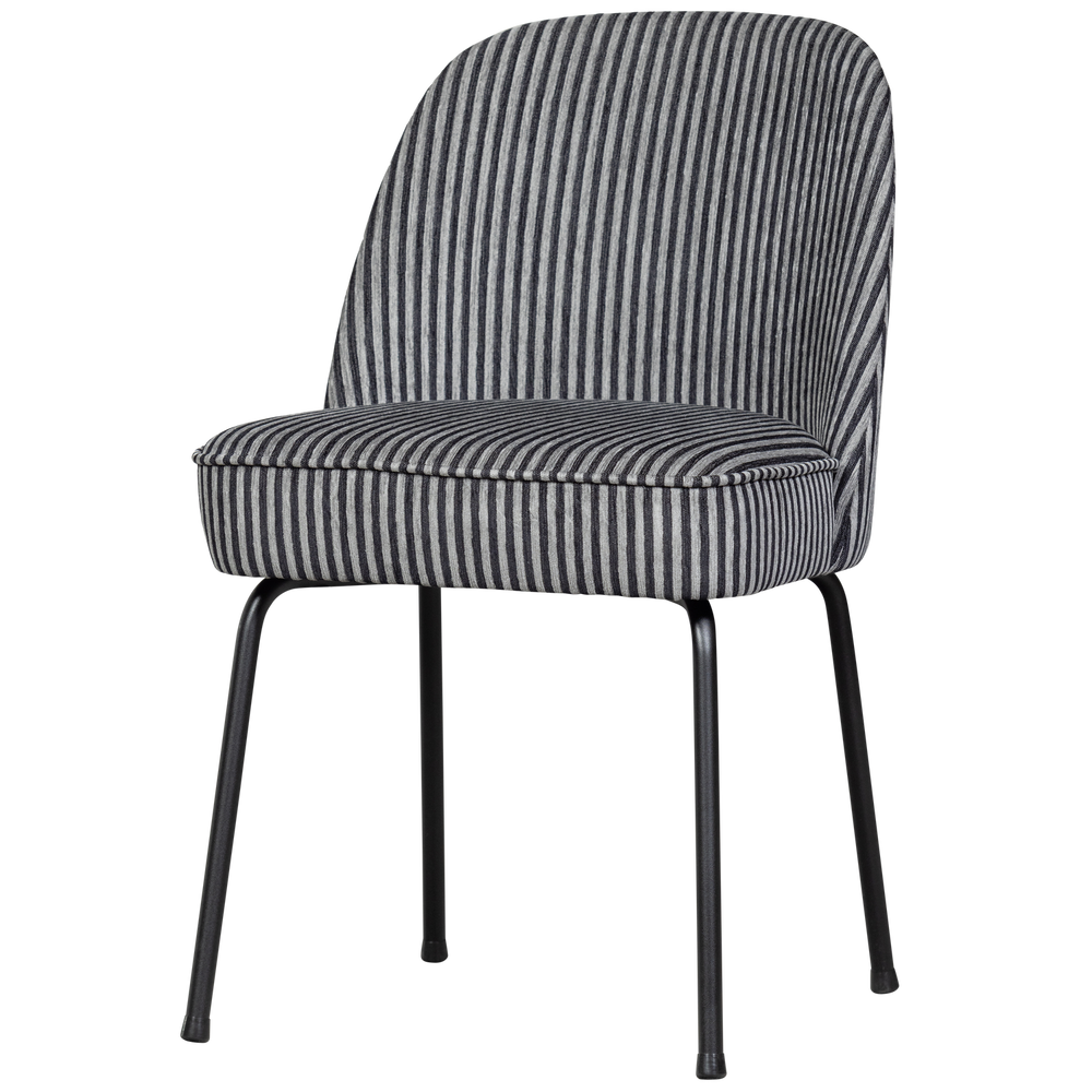 Valgomojo kėdė VOGUE STRIPE, juodai pilka