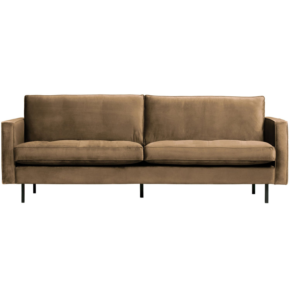 Klasikinė sofa RODEO, 2,5 vietos, veliūras, Taupe spalva