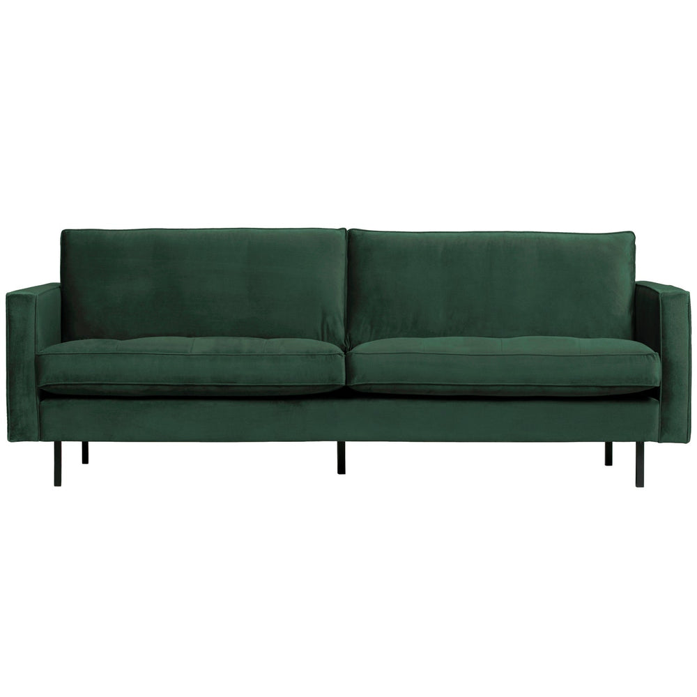 RODEO 2.5-Seater Sofa, Velour, Green