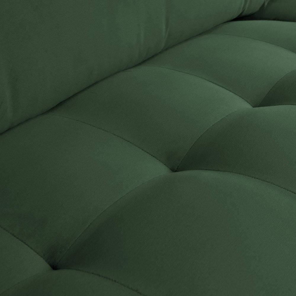 RODEO 2.5-Seater Sofa, Velour, Green