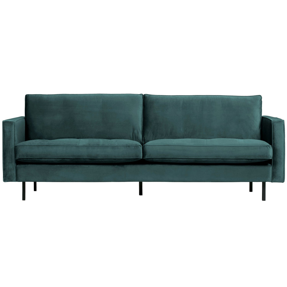 RODEO classic 2.5-seater sofa, velour, Teal