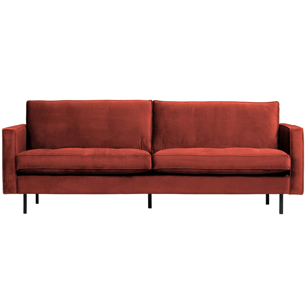 Classic sofa RODEO, 2.5-seater, velvet, Chestnut
