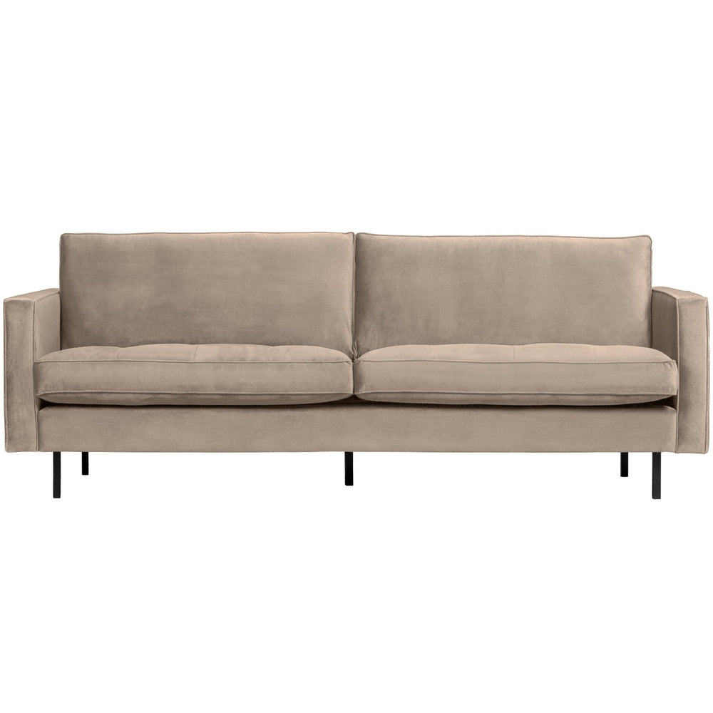 Klasikinė sofa RODEO, 2,5 vietos, veliūras, Khaki spalva
