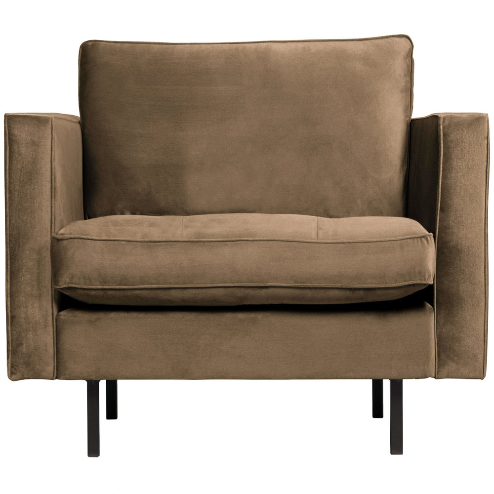 Classic armchair RODEO, velvet, Taupe color