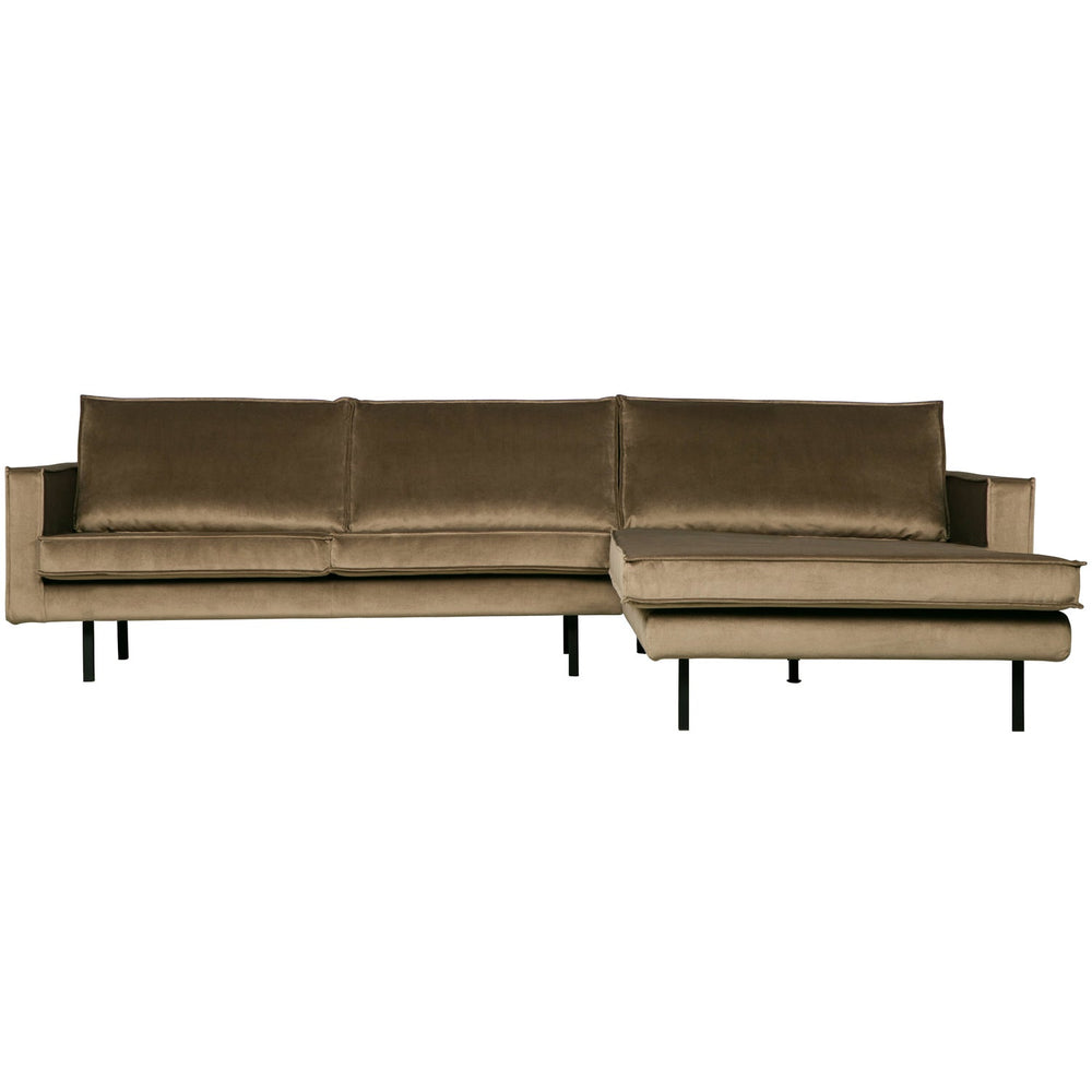 Kampinė sofa RODEO, dešinė, veliūras, Taupe