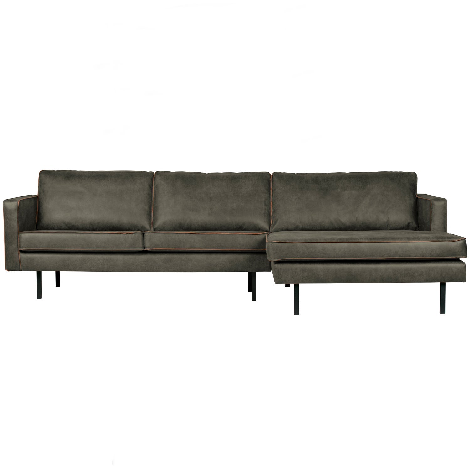 Corner sofa RODEO, right, eco-leather, khaki