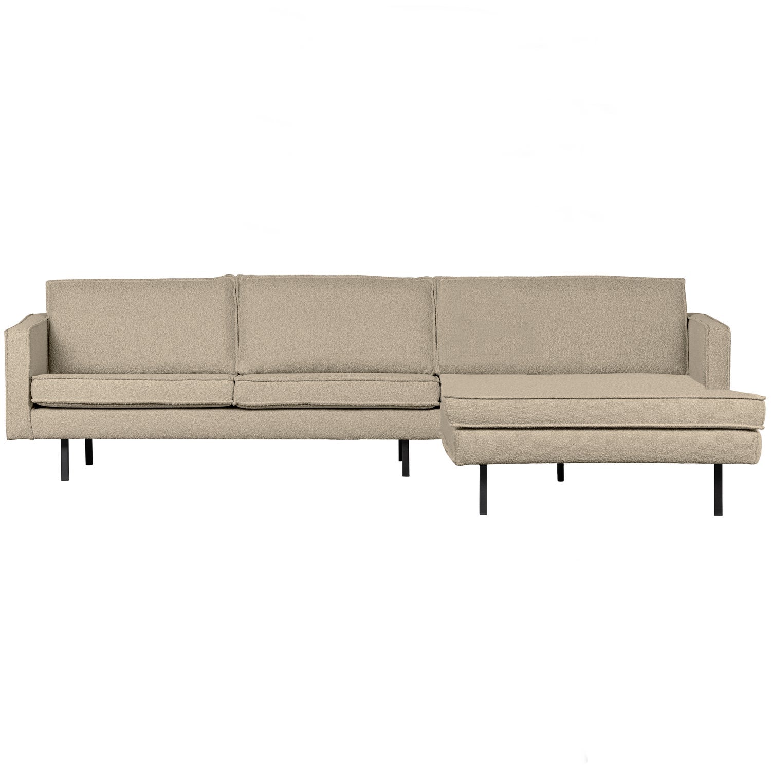 Kampinė sofa RODEO, dešinė, boucle, smėlio