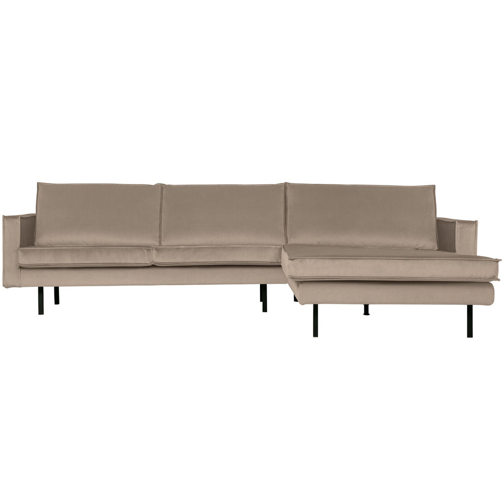 Kampinė sofa RODEO, dešinė, Khaki veliūras