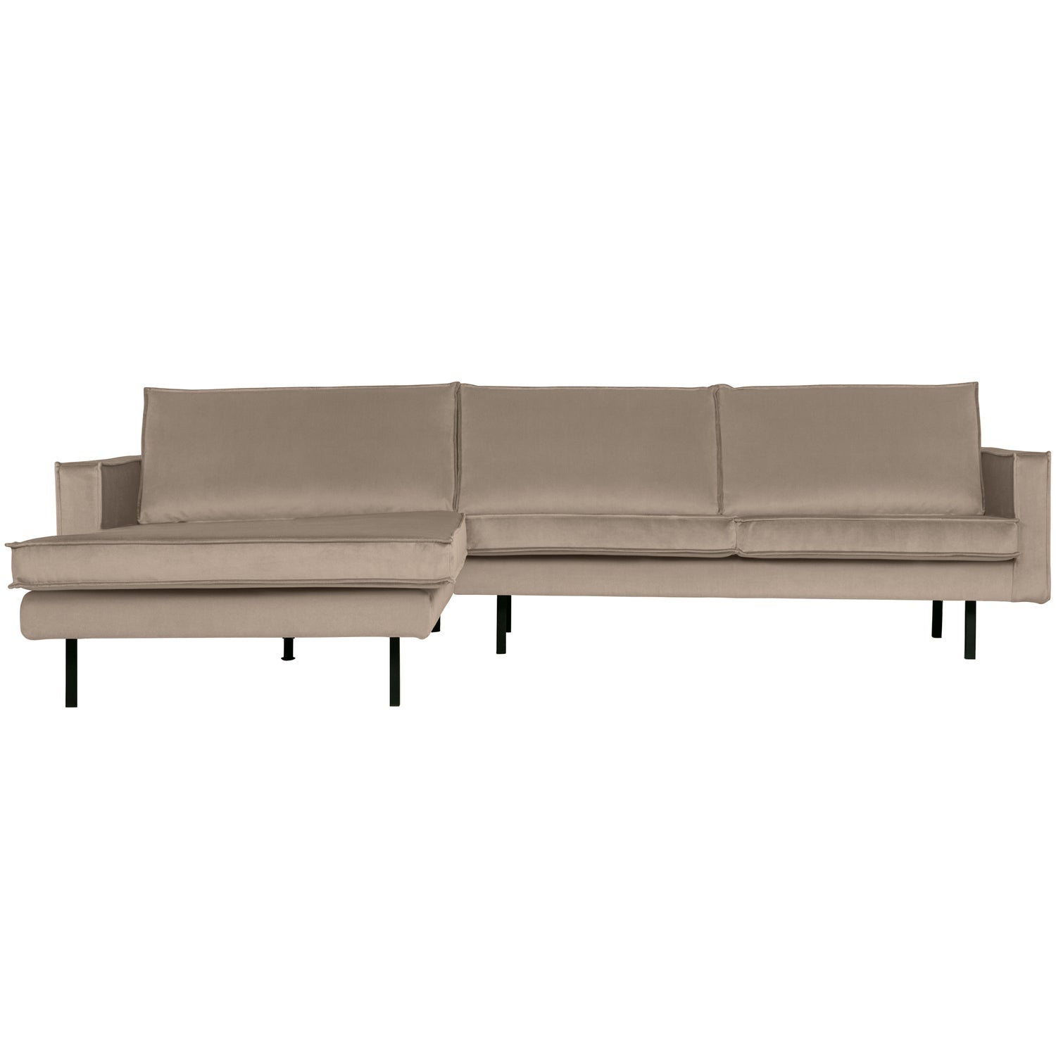 Kampinė sofa RODEO, kairė, veliūras, Khaki