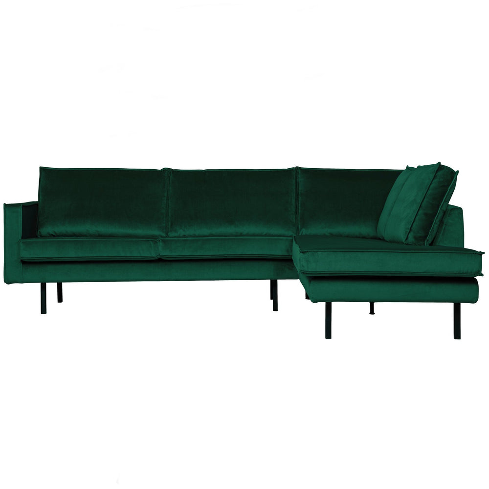 Kampinė sofa RODEO, veliūras, žalia