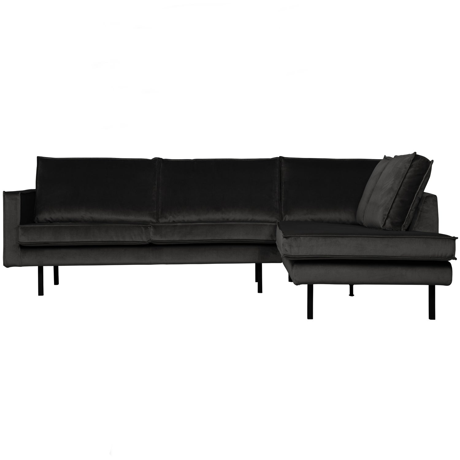 Kampinė sofa RODEO, dešinė, veliūras, antracito