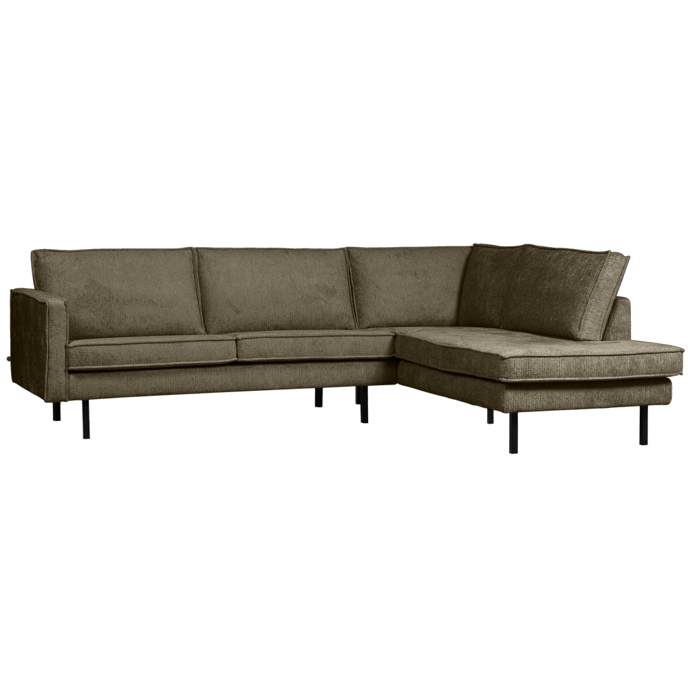 Corner sofa RODEO, right, velvet, Bonsai