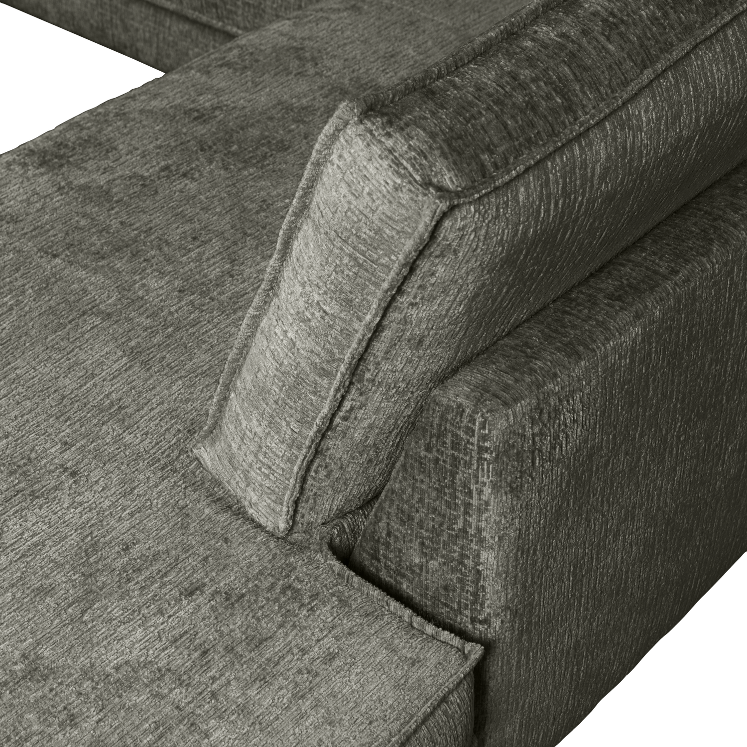 Corner sofa RODEO, right-hand, velvet, Frost