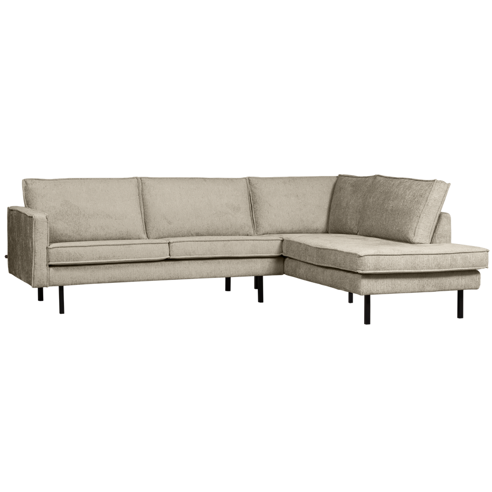 Corner sofa RODEO, right, velvet, Wheatfield