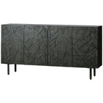 COUNTER SIDEBOARD WOOD BLACK