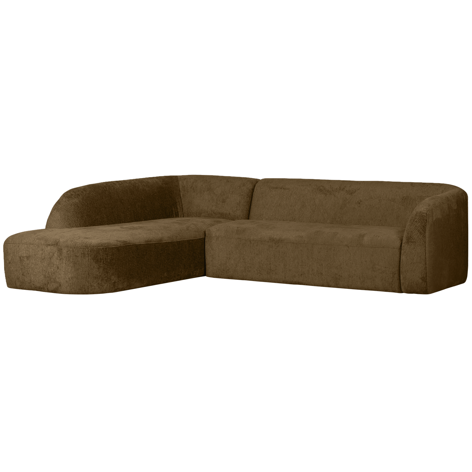 Kampinė SLOPING, kairė, veliūras, Brass