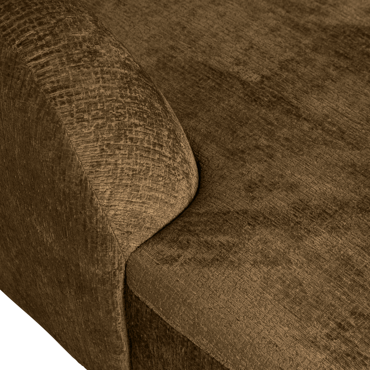 Kampinė SLOPING, kairė, veliūras, Brass